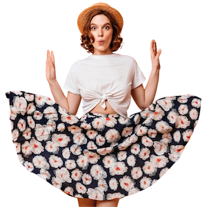 Coastal Bloom Midi Skirt 2